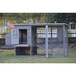 YES4PETS Grey Large Chicken Coop Rabbit Hutch Ferret Cage Hen Chook House - Pet Care > Coops & Hutches > Small Animal