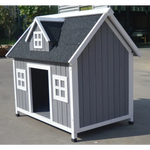 YES4PETS Grey Large Timber Pet Dog Puppy Wooden Cabin Kennel Timber House - Pet Care > Dog Supplies > Dog Kennels