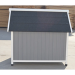 YES4PETS Grey Large Timber Pet Dog Puppy Wooden Cabin Kennel Timber House - Pet Care > Dog Supplies > Dog Kennels