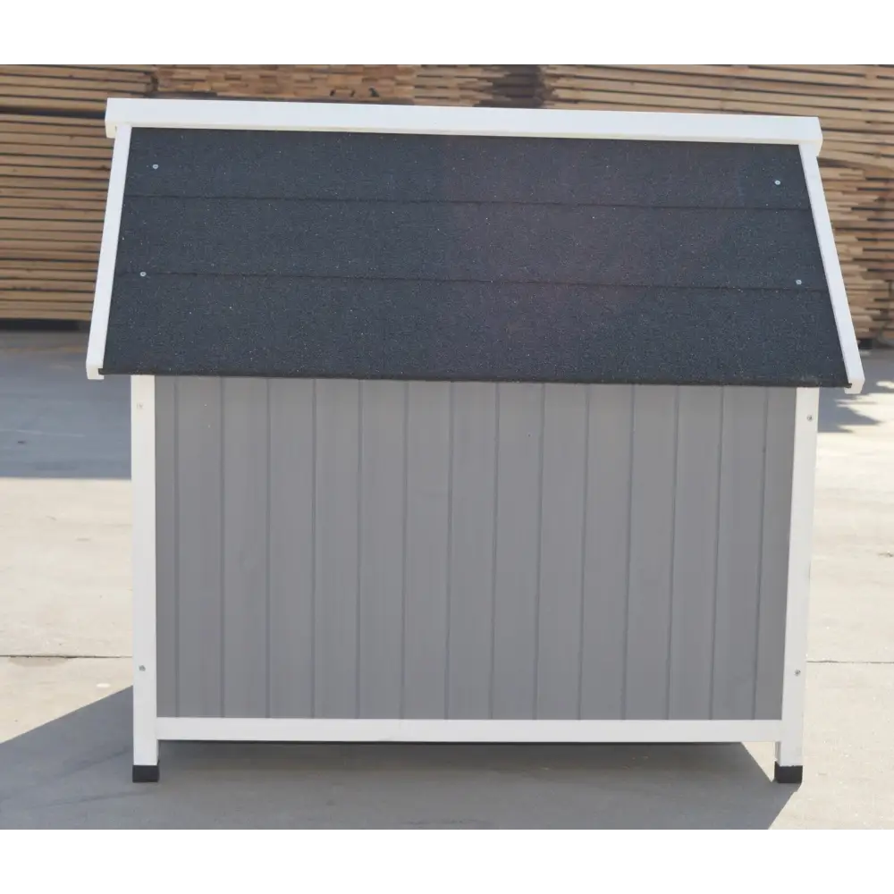 YES4PETS Grey Large Timber Pet Dog Puppy Wooden Cabin Kennel Timber House - Pet Care > Dog Supplies > Dog Kennels