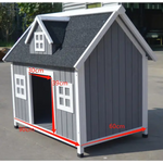 YES4PETS Grey Large Timber Pet Dog Puppy Wooden Cabin Kennel Timber House - Pet Care > Dog Supplies > Dog Kennels