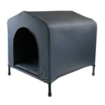 YES4PETS Grey M Portable Flea and Mite Resistant Dog Kennel House W Cushion - Pet Care > Cat Supplies > Cat Furniture