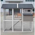 YES4PETS Grey XL Chicken Coop Rabbit Guinea Pig Hutch Ferret Hen House - Pet Care > Coops & Hutches > Small Animal