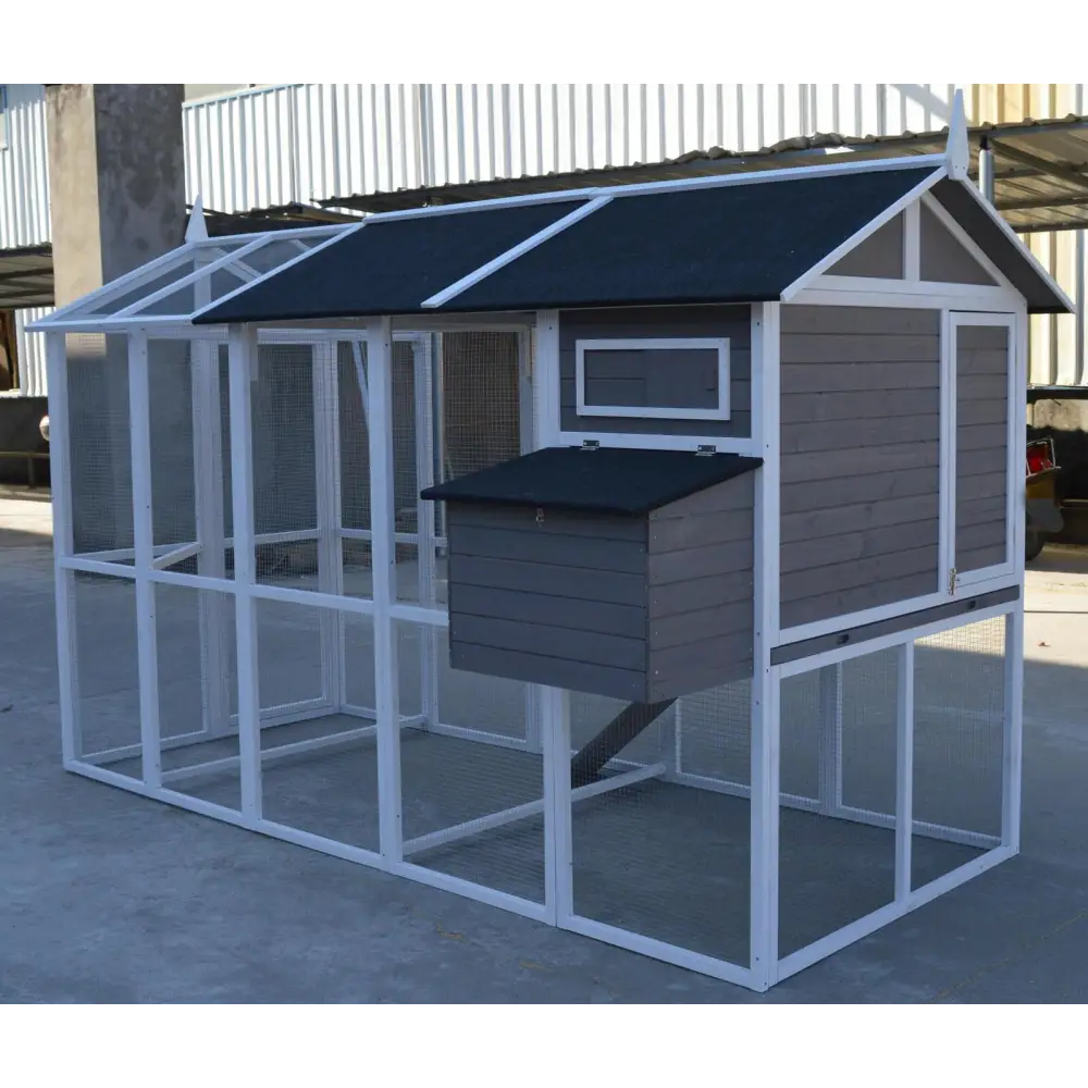 YES4PETS Grey XXL Chicken Coop Rabbit Guinea Pig Hutch Ferret Hen House - Pet Care > Coops & Hutches > Small Animal