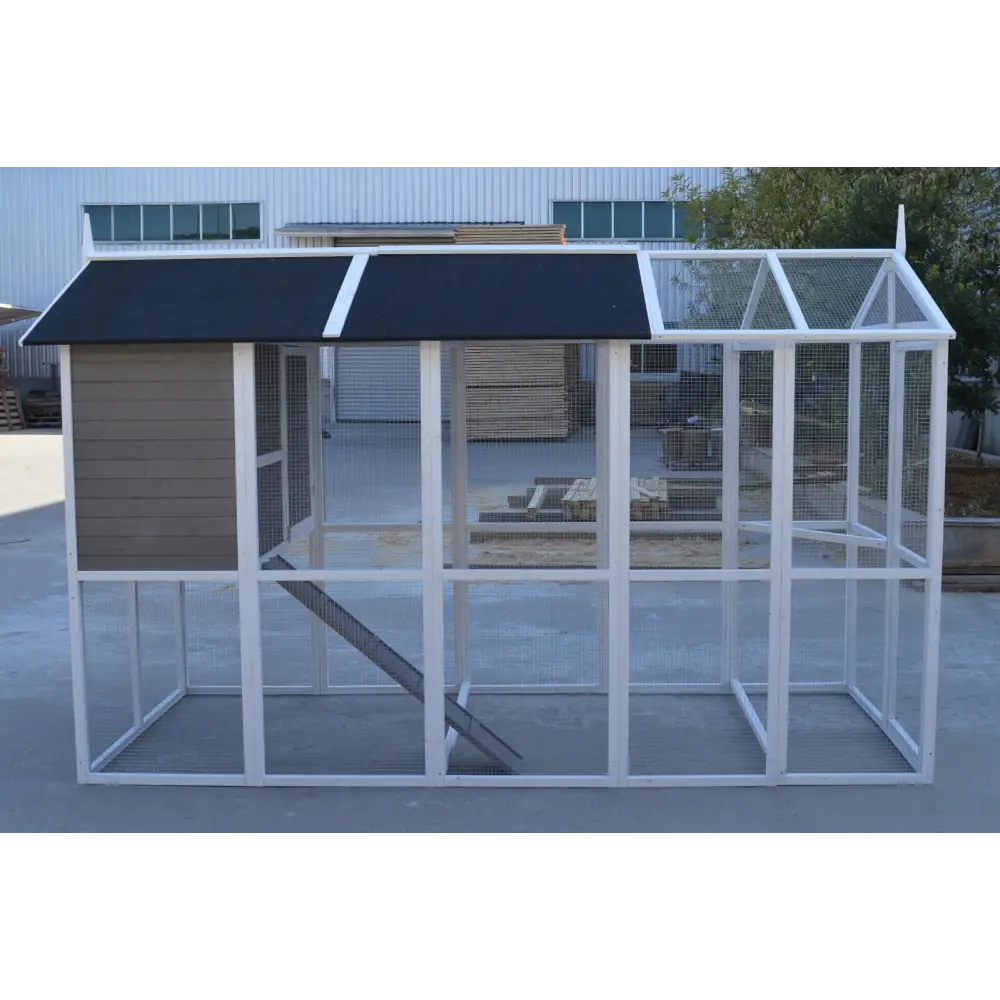 YES4PETS Grey XXL Chicken Coop Rabbit Guinea Pig Hutch Ferret Hen House - Pet Care > Coops & Hutches > Small Animal