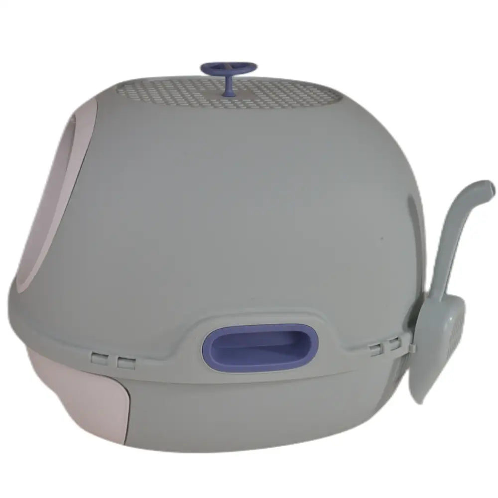 YES4PETS Hooded Cat Toilet Litter Box Tray House With Drawer and Scoop Blue - Pet Care > Cat Supplies > Cat Litter
