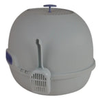 YES4PETS Hooded Cat Toilet Litter Box Tray House With Drawer and Scoop Blue - Pet Care > Cat Supplies > Cat Litter