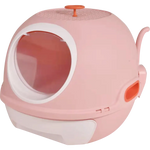 YES4PETS Hooded Cat Toilet Litter Box Tray House With Drawer and Scoop Pink - Pet Care > Cat Supplies > Cat Litter