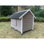 YES4PETS L Timber Pet Dog Kennel House Puppy Wooden Timber Cabin Grey - Pet Care > Dog Supplies > Dog Kennels