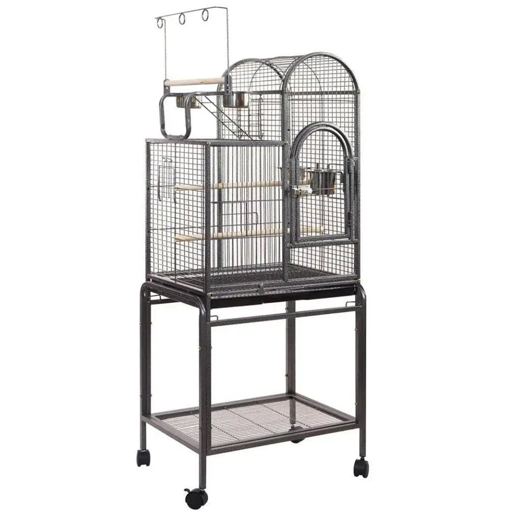 YES4PETS Large Bird Budgie Cage Parrot Aviary Carrier With Stand & Wheel - Pet Care > Bird > Bird Cages & Stands