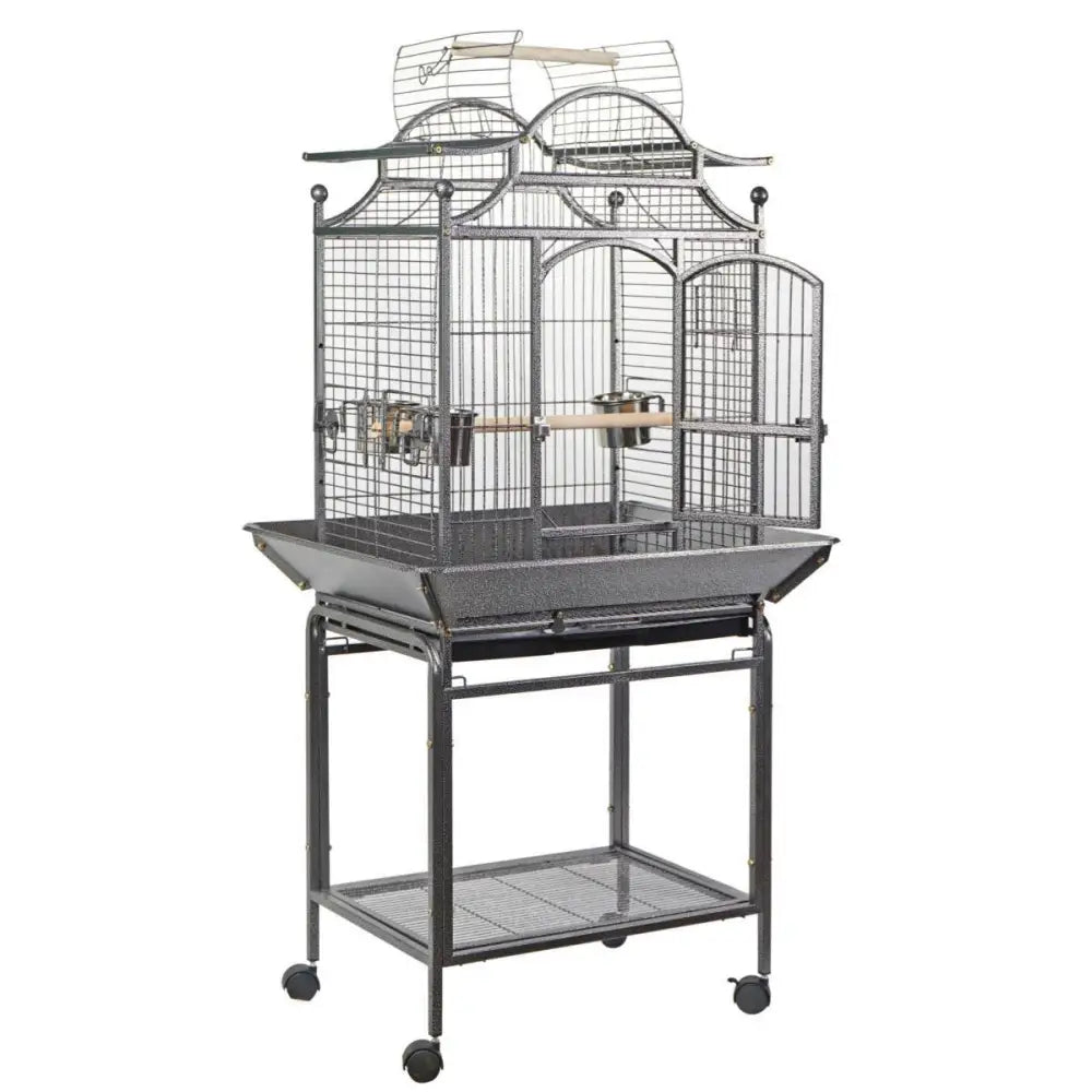 YES4PETS Large Bird Budgie Cage Parrot Aviary Carrier With Stand & Wheel - Pet Care > Bird > Bird Cages & Stands