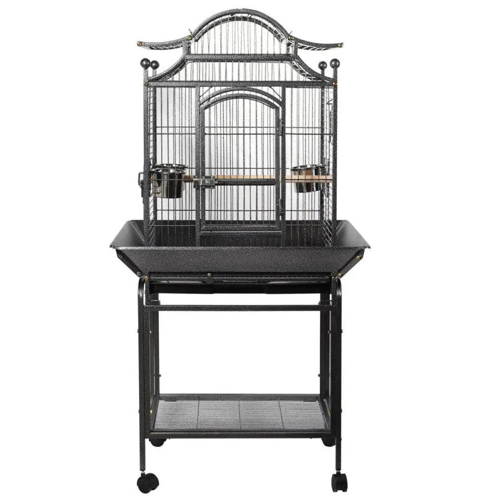 YES4PETS Large Bird Budgie Cage Parrot Aviary Carrier With Stand & Wheel - Pet Care > Bird > Bird Cages & Stands