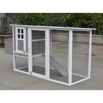 YES4PETS Large Chicken Coop Rabbit Hutch Cat Ferret Cage Hen Chook House Grey - Pet Care > Coops & Hutches > Small