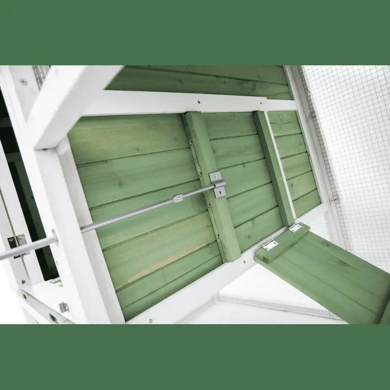 YES4PETS Large Chicken Coop Rabbit Hutch Ferret Cage Hen Chook Cat Kitten House 190x90X116 cm Green - Pet Care > Coops