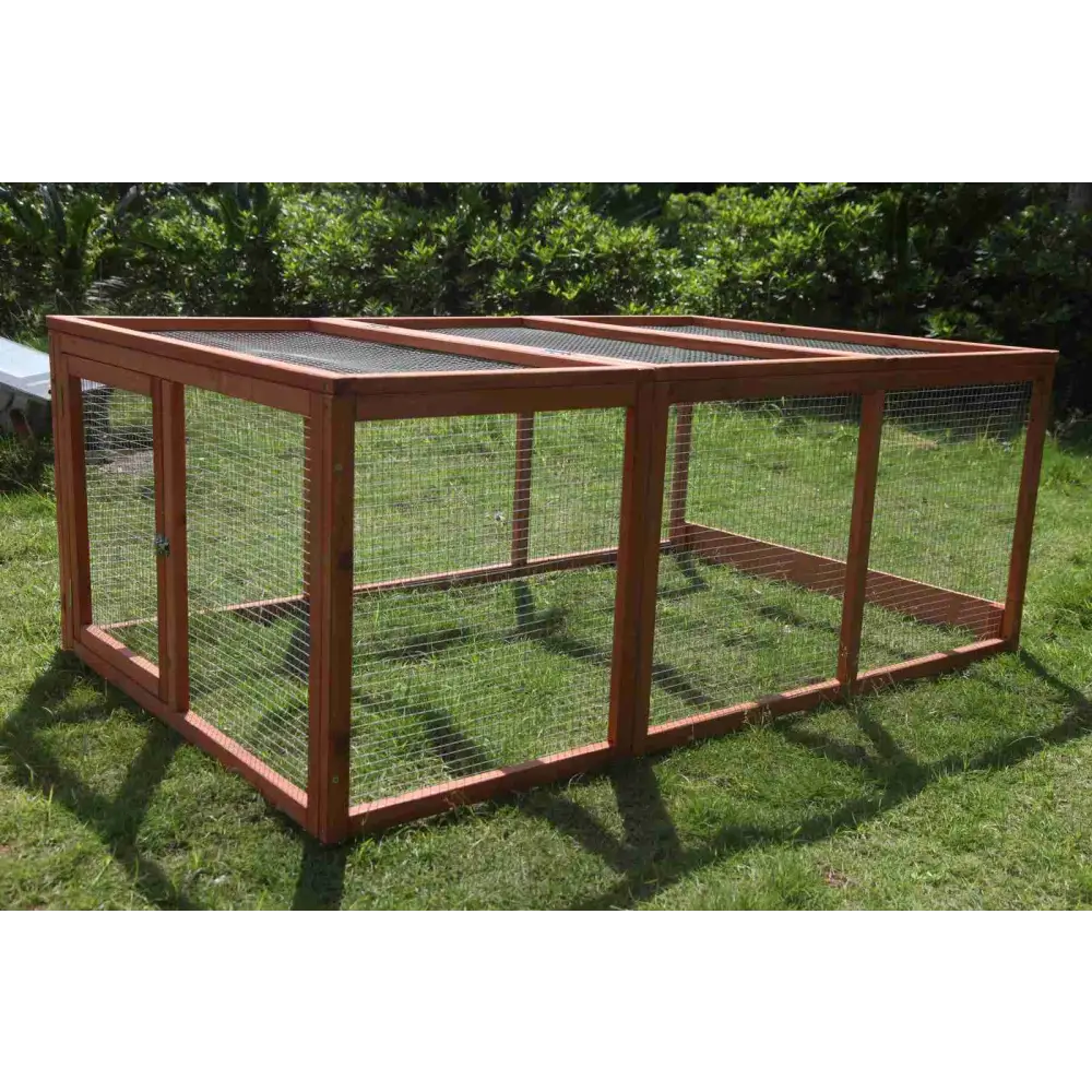 YES4PETS Large Chicken Coop Run Guinea Pig Cage Villa Extension Rabbit Hutch House Pen - Pet Care > Coops & Hutches >