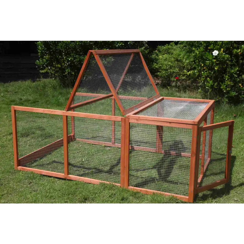 YES4PETS Large Chicken Coop Run Guinea Pig Cage Villa Extension Rabbit Hutch House Pen - Pet Care > Coops & Hutches >