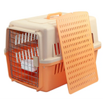 YES4PETS Large Dog Cat Crate Pet Carrier Rabbit Airline Cage With Tray And Bowl Orange - Pet Care > Dog Supplies > Dog