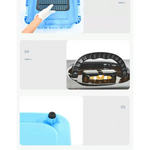 YES4PETS Large Dog Cat Crate Pet Rabbit Carrier Travel Cage With Tray & Window Blue - Pet Care > Dog Supplies > Dog