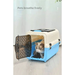 YES4PETS Large Dog Cat Crate Pet Rabbit Carrier Travel Cage With Tray & Window Blue - Pet Care > Dog Supplies > Dog