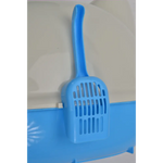 YES4PETS Large Hooded Cat Toilet Litter Box Tray House With Scoop Blue - Pet Care > Cat Supplies > Cat Litter