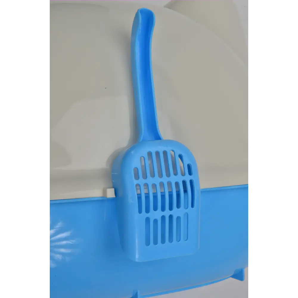 YES4PETS Large Hooded Cat Toilet Litter Box Tray House With Scoop Blue - Pet Care > Cat Supplies > Cat Litter