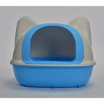 YES4PETS Large Hooded Cat Toilet Litter Box Tray House With Scoop Blue - Pet Care > Cat Supplies > Cat Litter