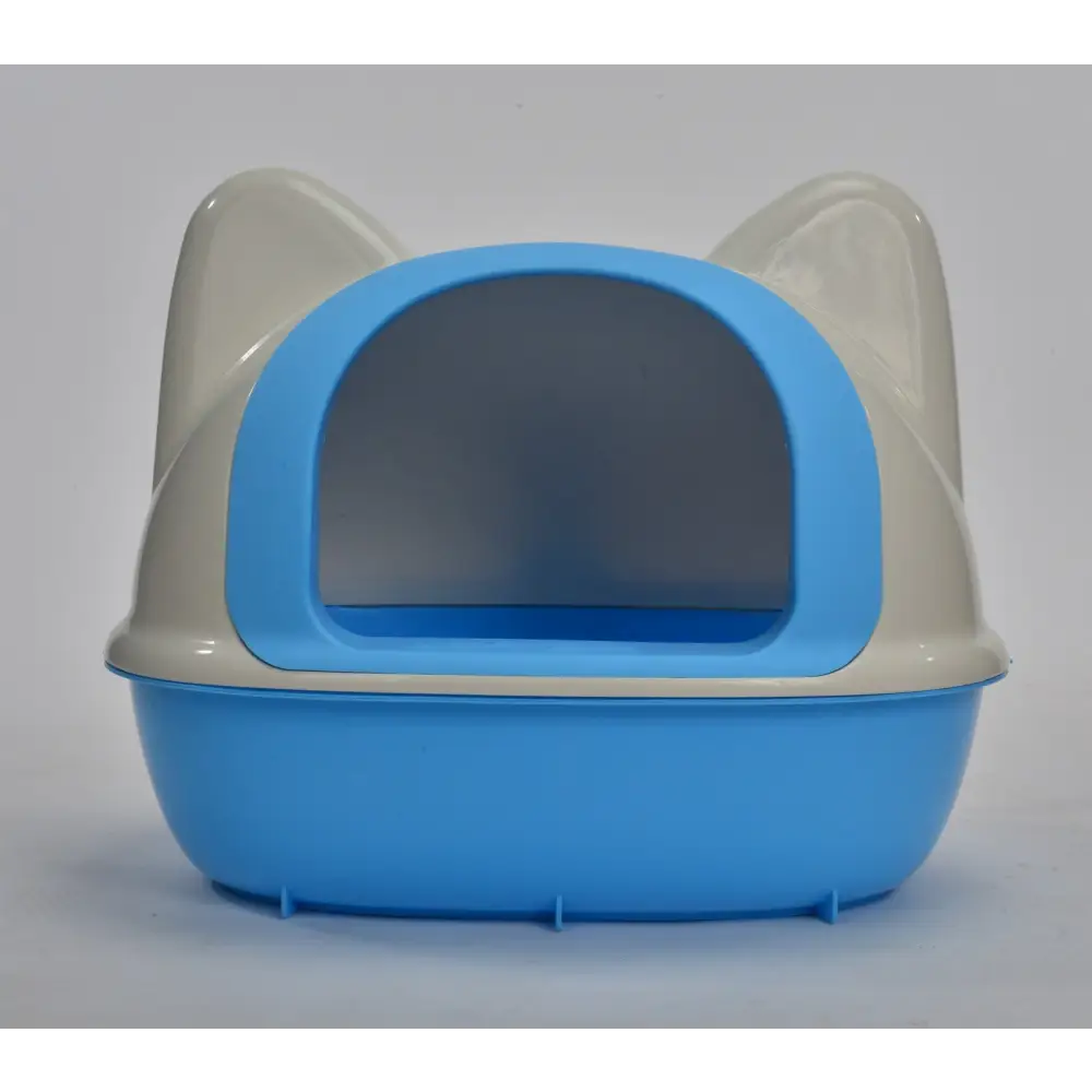 YES4PETS Large Hooded Cat Toilet Litter Box Tray House With Scoop Blue - Pet Care > Cat Supplies > Cat Litter