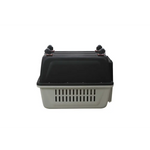 YES4PETS Large Plastic Kennels Pet Carrier Dog Cat Cage Crate With Handle and Wheel Black - Pet Care > Dog Supplies >