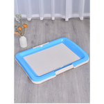 YES4PETS Large Portable Dog Potty Training Tray Pet Puppy Toilet Trays Loo Pad Mat Blue - Pet Care > Dog Supplies > Dog