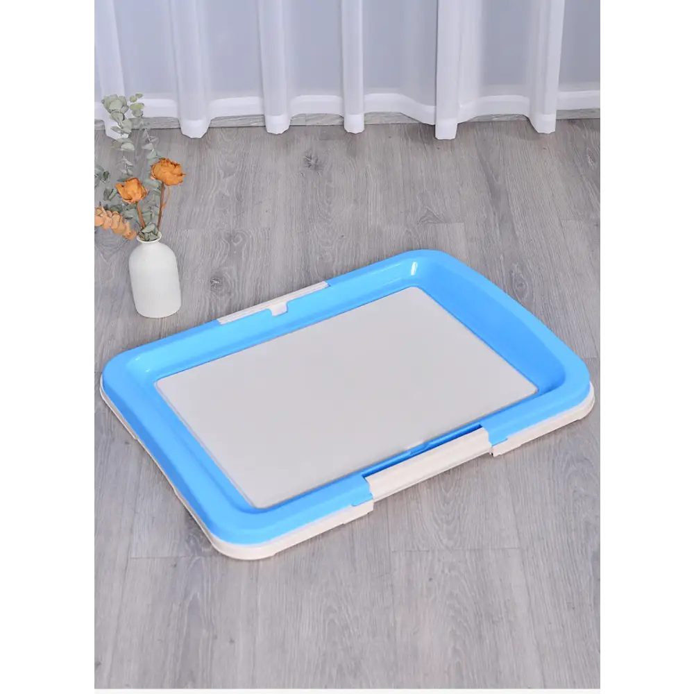 YES4PETS Large Portable Dog Potty Training Tray Pet Puppy Toilet Trays Loo Pad Mat Blue - Pet Care > Dog Supplies > Dog