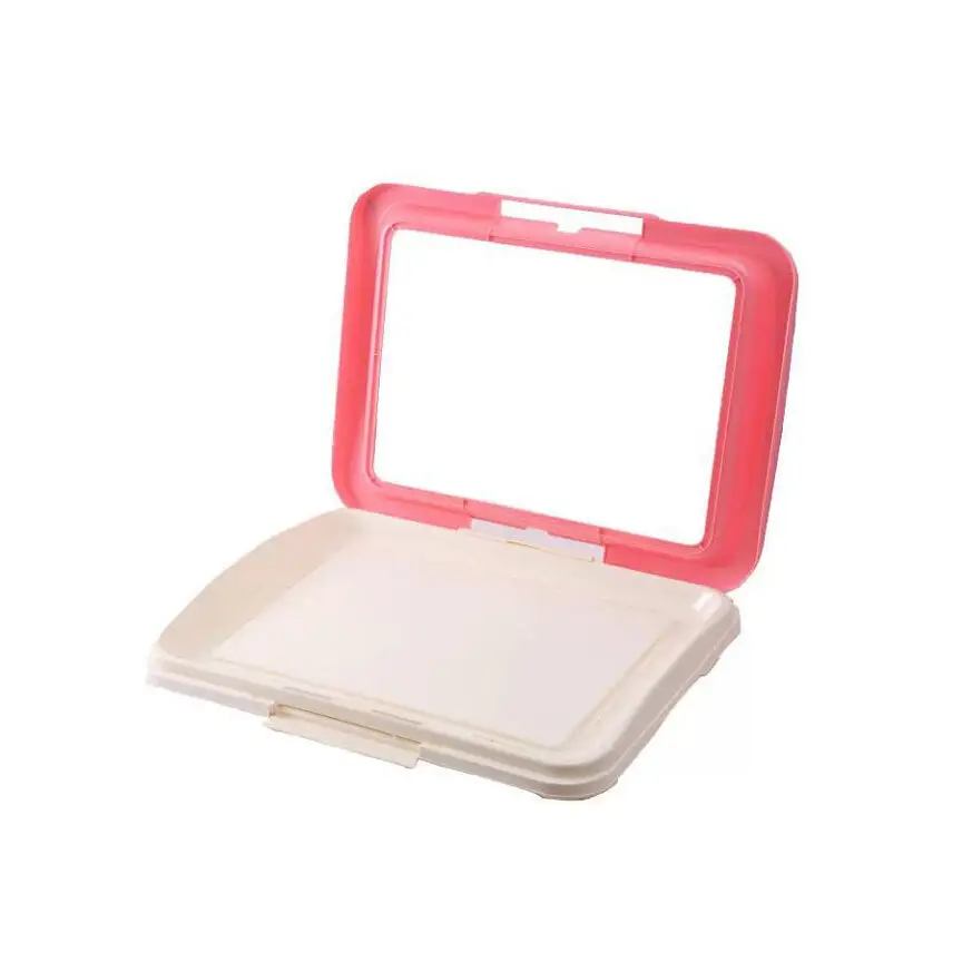 YES4PETS Large Portable Dog Potty Training Tray Pet Puppy Toilet Trays Loo Pad Mat Pink - Pet Care > Dog Supplies > Dog