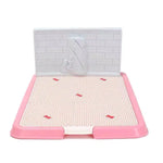 YES4PETS Large Portable Dog Potty Training Tray Pet Puppy Toilet Trays Loo Pad Mat Pink - Pet Care > Dog Supplies > Dog