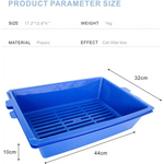 YES4PETS Lift and Sift Self Cleaning Kitty Litter Trays Cat Litter Tray Toilet Sifting Slotted Trays - Pet Care > Cat