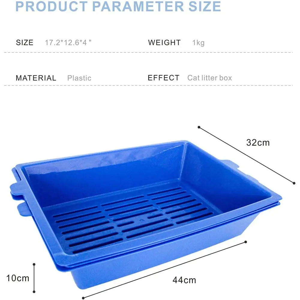 YES4PETS Lift and Sift Self Cleaning Kitty Litter Trays Cat Litter Tray Toilet Sifting Slotted Trays - Pet Care > Cat