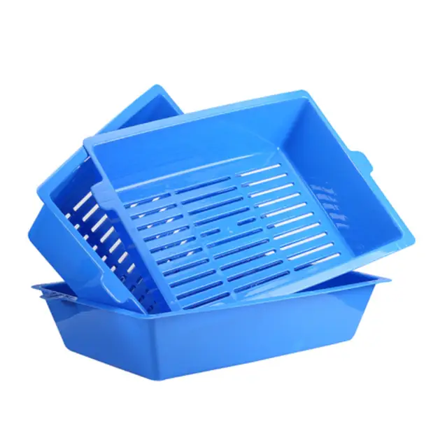 YES4PETS Lift and Sift Self Cleaning Kitty Litter Trays Cat Litter Tray Toilet Sifting Slotted Trays - Pet Care > Cat