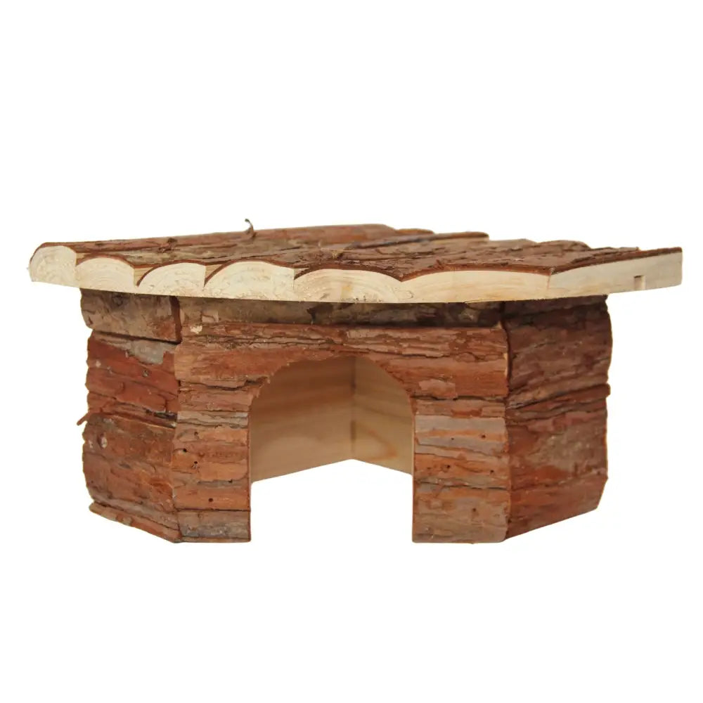 YES4PETS M Natural Wooden Hamster Mouse Gerbil Playground Rats Pets Toys Play Small Birds House - Pet Care > Coops &