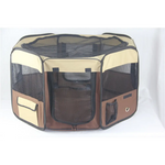 YES4PETS Medium Brown Pet Dog Cat Puppy Rabbit Tent Soft Playpen - Pet Care > Dog Supplies > Dog Playpens & Gates