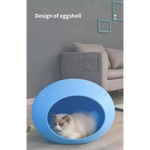 YES4PETS Medium Cave Cat Kitten Box Igloo Cat Bed House Dog Puppy House-Blue - Pet Care > Cat Supplies > Cat Furniture