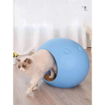 YES4PETS Medium Cave Cat Kitten Box Igloo Cat Bed House Dog Puppy House-Blue - Pet Care > Cat Supplies > Cat Furniture