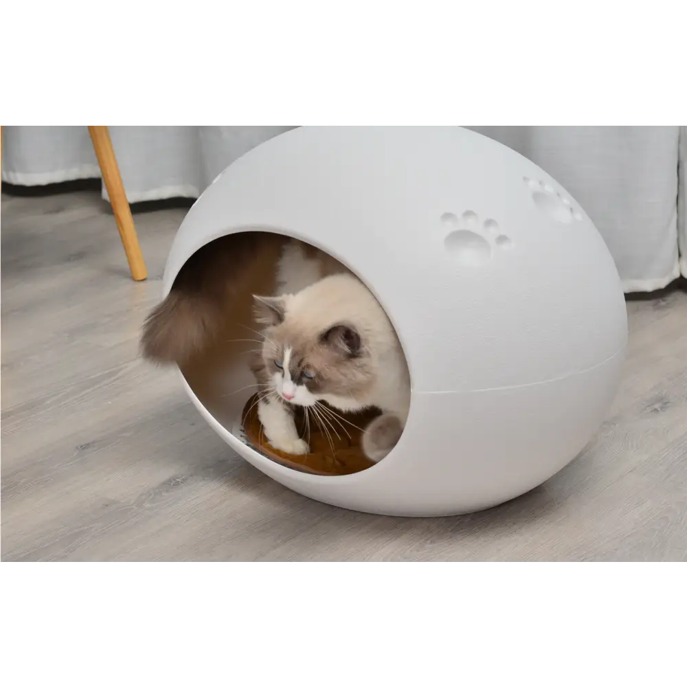 YES4PETS Medium Cave Cat Kitten Box Igloo Cat Bed House Dog Puppy House White - Pet Care > Cat Supplies > Cat Furniture