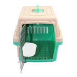 YES4PETS Medium Dog Cat Crate Pet Carrier Airline Cage With Bowl & Tray-Green - Pet Care > Dog Supplies > Dog Carriers