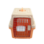 YES4PETS Medium Dog Cat Crate Pet Carrier Airline Cage With Bowl & Tray-Orange - Pet Care > Dog Supplies > Dog Carriers