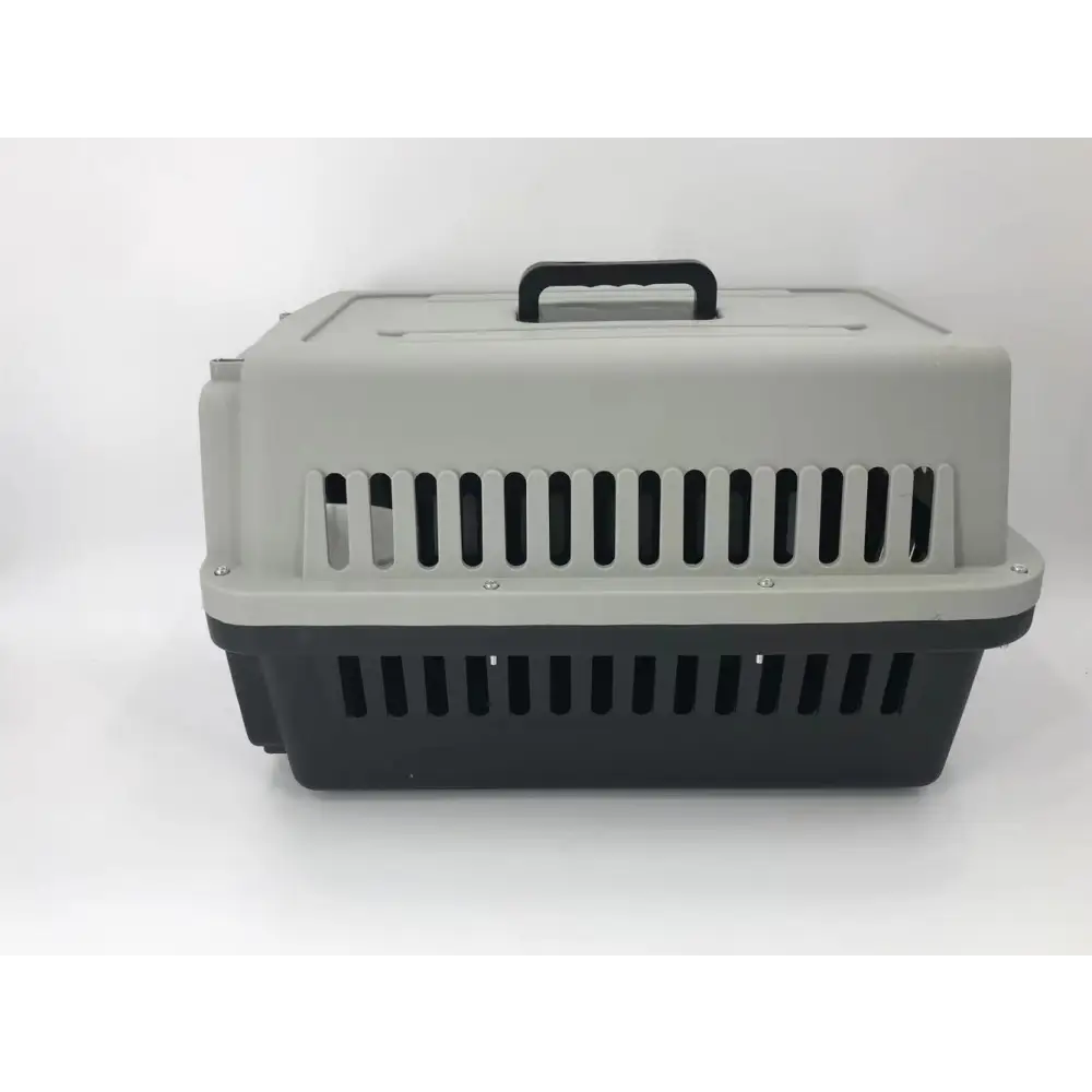 YES4PETS Medium Dog Cat Crate Pet Carrier Airline Cage With Bowl & Tray-Black - Pet Care > Dog Supplies > Dog Carriers