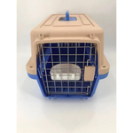 YES4PETS Medium Dog Cat Crate Pet Rabbit Carrier Airline Cage With Bowl & Tray-Blue - Pet Care > Coops & Hutches >