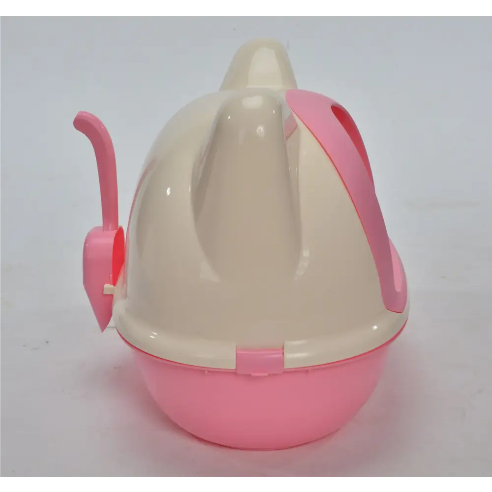 YES4PETS Medium Hooded Cat Toilet Litter Box Tray House With Scoop Pink - Pet Care > Cat Supplies > Cat Litter
