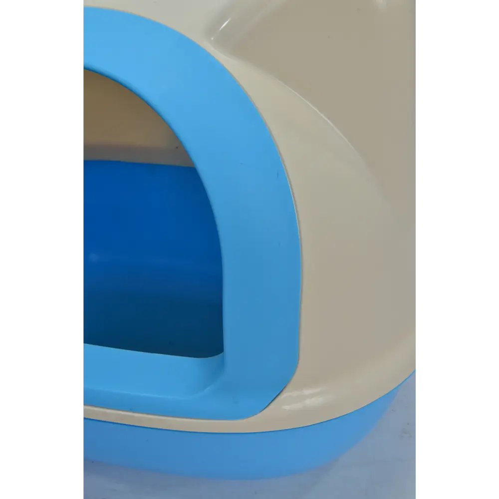 YES4PETS Medium Hooded Cat Toilet Litter Box Tray House With Scoop Blue - Pet Care > Cat Supplies > Cat Litter