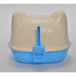 YES4PETS Medium Hooded Cat Toilet Litter Box Tray House With Scoop Blue - Pet Care > Cat Supplies > Cat Litter