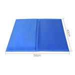 YES4PETS Medium Pet Cool Gel Mat Dog Cat Bed Non-Toxic Cooling Dog Summer Pad 50 x 40 cm - Pet Care > Dog Supplies >