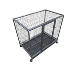 YES4PETS Medium Pet Dog Cat Cage Metal Rabbit Crate Carrier Kennel Wheel & Tray - Pet Care > Coops & Hutches > Small