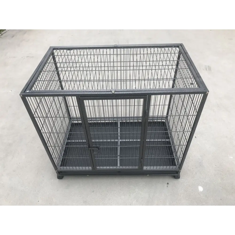 YES4PETS Medium Pet Dog Cat Cage Metal Rabbit Crate Carrier Kennel Wheel & Tray - Pet Care > Coops & Hutches > Small